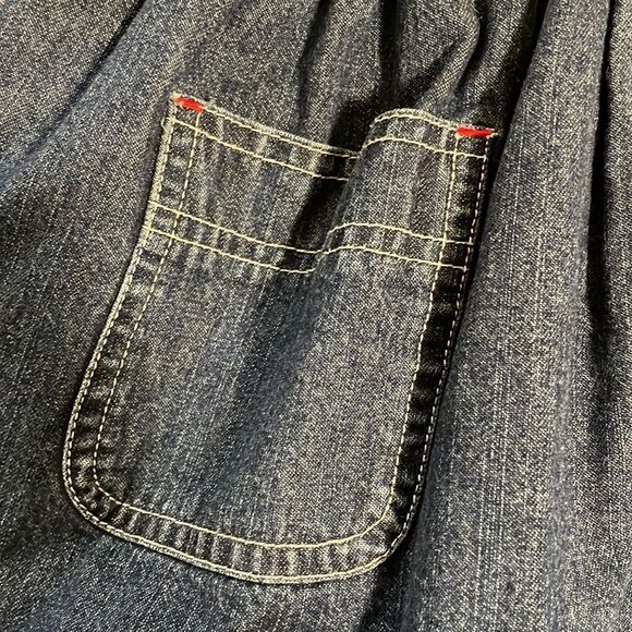 Gap Toddler Girl 2 years Girls Denim Dress Skirt Overalls Romper - Picture 7 of 10